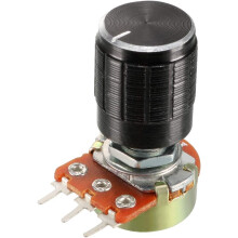 WH148 1Pcs 1K Ohm Variable Resistors Single Turn Rotary Carbon Film Taper Potentiometer with Knobs