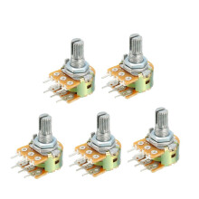 WH148 10K Ohm Variable Resistors Dual Turn Rotary Carbon Film Taper Potentiometer 5pcs