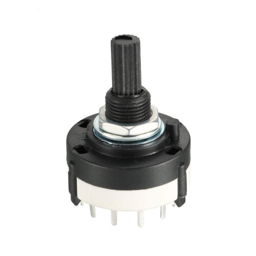 2P6T 2 Pole 6 Throw Selectable Single Deck Band Channel Rotary Switch Selector 1 Pcs