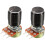 2Pcs 5K Ohm Variable Resistors SingleTurn Rotary Carbon Film Taper Potentiometer with Knobs 1