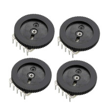 1K Ohm Dial Wheel Potentiometer for Stereo Volume Control 16x2mm 4Pcs