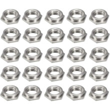 M3 x 0.5mm Pitch Hex Head Carbon Steel Blind Hole Self Clinching Standoff Nuts FS-M3-1, Pack of 25