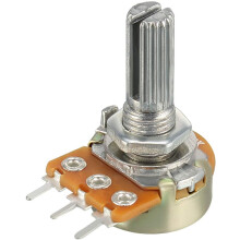 WH148 100K Ohm Variable Resistors Single Turn Rotary Carbon Film Taper Potentiometer