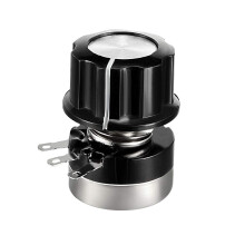 RV24YN20S 50K Ohm Variable Resistors Single Turn Rotary Carbon Film Potentiometer w Knob