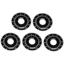 Rheostat Variable Transformer Potentiometer Control Dial Face Plate 5pcs