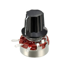 WTH118 470K Ohm Variable Resistors Single Turn Rotary Carbon Film Potentiometer W Knobs