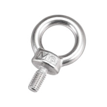 Lifting Eye Bolt M6 x 11mm Male Thread 304 Stainless Steel for Hanging, Pack of 2