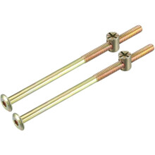 M6x120mm Furniture Bolt Nut Set Hex Socket Screw 40mm Thread Length with Barrel for Beds Headboards Chairs 2 Sets