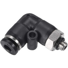 Push to Connect Tube Fitting Male Elbow 4mm Tube OD x M5 Thread Pneumatic Air Push Fit Lock Fitting 4pcs