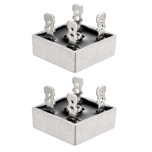 KBPC1510 1000V 15A Single Phase Bridge Rectifier Half-Wave Gray 2Pcs