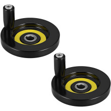 Hand Wheel 80mm Diameter 10mm Hole Diameter for Milling Machine 2Pcs