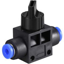 4mm OD Pneumatic Air Flow Control Valve with Push-to-Connect Fitting,Union Straight,Pneumatic Air Controller Valve 2pcs
