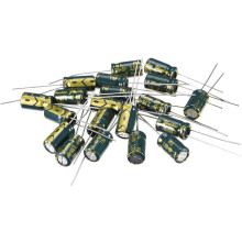 Aluminum Radial Electrolytic Capacitor Low ESR Green with 220uF 16V 105 Celsius Life 3000H 6.3 x 11 mm High Ripple Current,Low Impedance 20pcs
