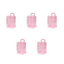 5X Rose Rouleau Valise Boite de Bonbons Personnalite Creatif Mariage Boite de Bonbons Valise Trolley Boite de Bonbons Jouet Petite Boite
