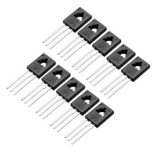 10 Pcs D882 Transistor 3A TO-126 NPN 3 Pins PCB Through Hole Bipolar Transistor 30V 3A 1.25W