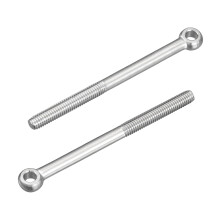 4Pcs M5 x 70mm Lifting Eye Bolts, 304 Stainless Steel Machinery Shoulder Swing Bolt Lifting Ring Eyebolt for Pipeline Gate Valves, Building Steel Pipe