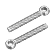 4Pcs M5 x 35mm Lifting Eye Bolts, 304 Stainless Steel Machinery Shoulder Swing Bolt Lifting Ring Eyebolt for Pipeline Gate Valves, Building Steel Pipe