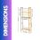 3 Tier Bamboo Over Toilet Storage Unit 10