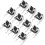 10Pcs Momentary PCB Side Fixed Bracket Pushbutton Push Button Tact Tactile Switch DIP 2 Terminals 6x6x5mm 1