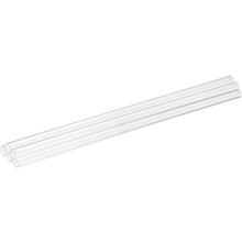 5Pcs Clear Rigid Acrylic Pipe, 4mm(0.16") ID x 8mm(0.31") OD 10" Round Polycarbonate Tube Plastic Tubing for Plumbing, Lighting, Aquarium, DIY Project