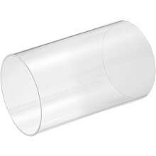 Clear Rigid Acrylic Pipe, 80mm(3.15") ID x 90mm(3.54") OD 4" Round Polycarbonate Tube Plastic Tubing for Plumbing, Lighting, Aquarium, DIY Projects