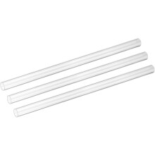 3Pcs Clear Rigid Acrylic Pipe, 18mm(0.71") ID x 22mm(0.87") OD 18" Round Polycarbonate Tube Plastic Tubing for Plumbing, Lighting, Aquarium, DIY Proje