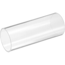 Clear Rigid Acrylic Pipe, 61mm(2.4") ID x 65mm(2.56") OD 6" Round Polycarbonate Tube Plastic Tubing for Plumbing, Lighting, Aquarium, DIY Projects