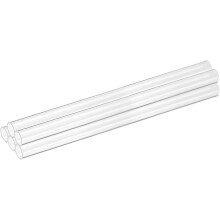 5Pcs Clear Rigid Acrylic Pipe, 7mm(0.28") ID x 10mm(0.39") OD 6" Round Polycarbonate Tube Plastic Tubing for Plumbing, Lighting, Aquarium, DIY Project