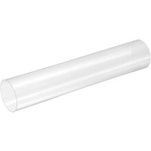 Clear Rigid Acrylic Pipe, 47mm(1.85") ID x 50mm(1.97") OD 10" Round Polycarbonate Tube Plastic Tubing for Plumbing, Lighting, Aquarium, DIY Projects