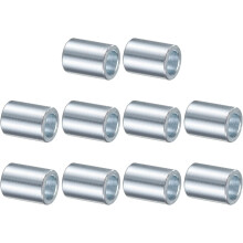 10 Pcs Galvanized Steel Spacer 1/2" Bore x 3/4" OD x 1" Length, Unthreaded Standoff Bushing Plain Finish, Round Metal Spacer Fits M12 Screws Bolts