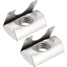 Roll in Spring M8 T Nuts,3030/4040 Series Universal with Spring Sheet Suitable for Aluminum Profile with 8mm Groove Depth, Pack of 10