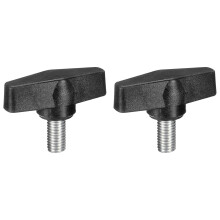 2Pcs Clamping Screw Knob, M10 x 20mm Metric Carbon Steel t Shaped Thumb Screws Handle for Quick Remove Hand Tightening Knob Replacement