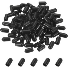 50pcs Pegboard Hooks Protector Rubber End Caps, Peg Board Hook Flexible Prongs End Tips Caps Rack Cover for Pegboard Dishwasher Hook, Black(31mm Long