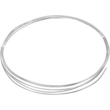 Stainless Steel Tubing Coil, 1/8" OD x 16 ft Industrial 304 Stainless Steel Tube, Welded Steel Tubing, Silver Tone
