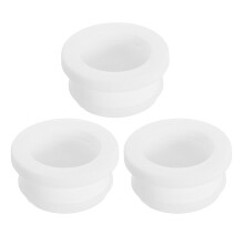 3Pcs Rubber Grommets 27mm Drill Hole, 22mm ID Hole Top Hat Grommet White Silicone Rubber Hole Plug Gasket for Wiring, Automotive
