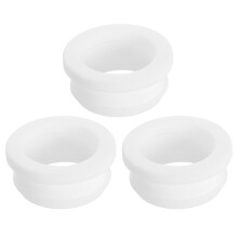 3Pcs Rubber Grommets 32.6mm Drill Hole, 26.5mm ID Hole Top Hat Grommet White Silicone Rubber Hole Plug Gasket for Wiring, Automotive