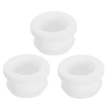 3Pcs Rubber Grommets 20mm Drill Hole, 16mm ID Hole Top Hat Grommet White Silicone Rubber Hole Plug Gasket for Wiring, Automotive