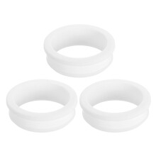 3Pcs Rubber Grommets 50.6mm Drill Hole, 44.5mm ID Hole Top Hat Grommet White Silicone Rubber Hole Plug Gasket for Wiring, Automotive
