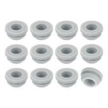 24Pcs Rubber Grommets, Mount Dia 10.5mm ID 7.5mm Snap Firewall Hole Plug, Anti-Scratch Hole Cover Plug for Electrical Box Cable Wiring, Gray