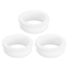 3Pcs Rubber Grommets 40.6mm Drill Hole, 34.5mm ID Hole Top Hat Grommet White Silicone Rubber Hole Plug Gasket for Wiring, Automotive
