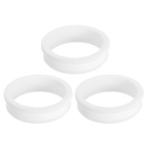 3Pcs Rubber Grommets 60.6mm Drill Hole, 54.5mm ID Hole Top Hat Grommet White Silicone Rubber Hole Plug Gasket for Wiring, Automotive