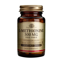 Solgar L-Methionine 500 mg Vegetable Capsules, 30
