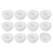 24Pcs Rubber Grommets, Mount Dia 12mm ID 9mm Snap Firewall Hole Plug, Anti-Scratch Hole Cover Plug for Electrical Box Cable Wiring, White