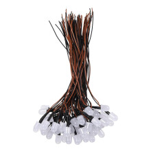 50pcs 10mm LED Diode Lights, Warm White Light DC 12V Pre-Wired Small Emitting LED Light High Brightness