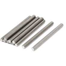 M8 x 100mm 304 Stainless Steel Fully Threaded Rods Hardware Silver Tone 10 Pcs