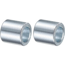 2 Pcs Galvanized Steel Spacer 1/2" Bore x 3/4" OD x 3/4" Length, Unthreaded Standoff Bushing Plain Finish, Round Metal Spacer Fits M12 Screws Bolts
