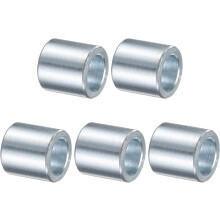 5 Pcs Galvanized Steel Spacer 1/2" Bore x 3/4" OD x 3/4" Length, Unthreaded Standoff Bushing Plain Finish, Round Metal Spacer Fits M12 Screws Bolts