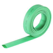 Heat Shrink Tubing, 1/2"(12mm) Dia 20mm Flat Width 2:1 Rate Shrinkable Tube Cable Sleeve 10ft - Green