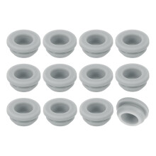 24Pcs Rubber Grommets, Mount Dia 11mm ID 8mm Snap Firewall Hole Plug, Anti-Scratch Hole Cover Plug for Electrical Box Cable Wiring, Gray