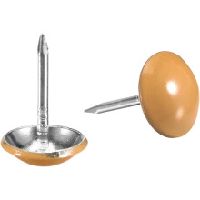 40Pcs Upholstery Tacks, 11mmx17mm Round Head Decorative Furniture Nails Thumb Tack for Furniture Sofa Headboards, Orange